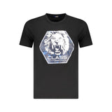 Cavalli Class Black Cotton Men T-Shirt