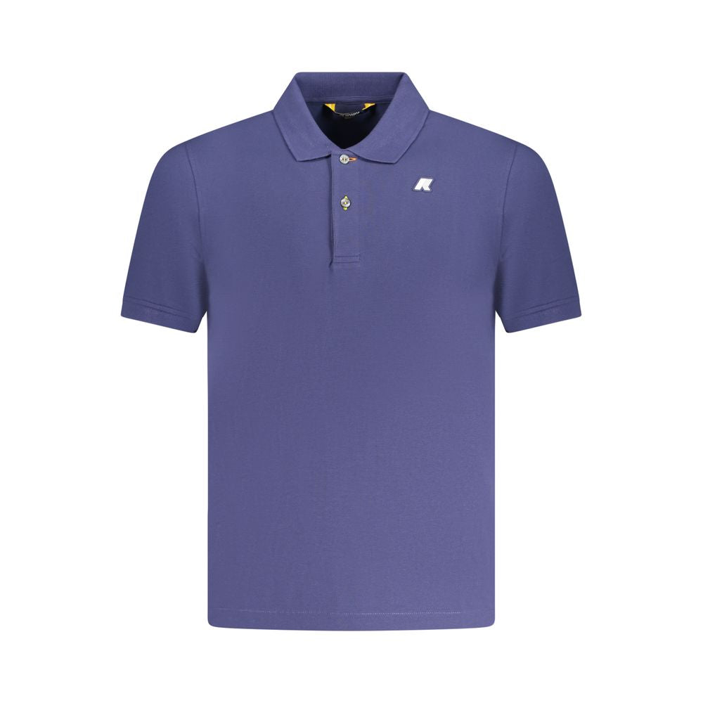 K-WAY K-WAY Blue Cotton Polo Shirt (Italian Size MEN: S, nan: nan, nan: nan)
