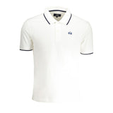 La Martina White Cotton Men Polo Shirt