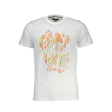 Cavalli Class White Cotton Men T-Shirt