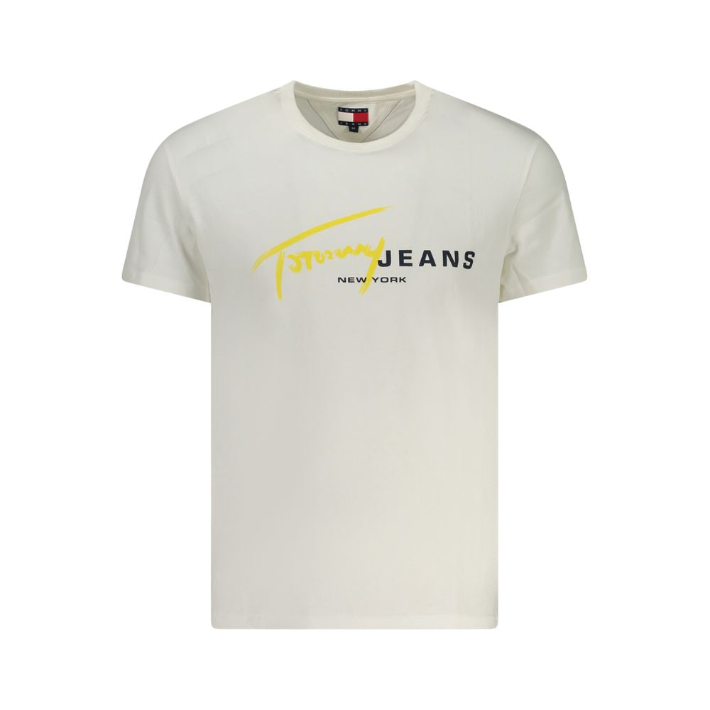 Tommy Hilfiger Tommy Hilfiger White Cotton Men T-Shirt (Italian Size MEN: S, nan: nan, nan: nan)