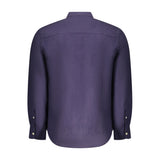 North Sails Blue Linen Men Shirt