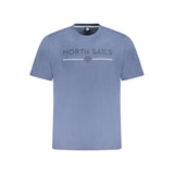 North Sails Blue Cotton Men T-Shirt