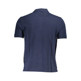 La Martina Blue Cotton Men Polo Shirt