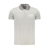 Cavalli Class Gray Cotton Polo Shirt