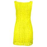 Desigual Yellow Polyester Women Sleeveless Dress