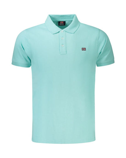 Norway 1963 Light Blue Cotton Men Polo Shirt