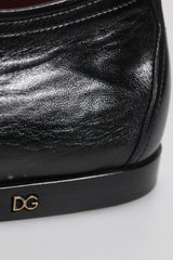 Dolce & Gabbana Black Leather Lace Up Derby Dress Formal Shoes
