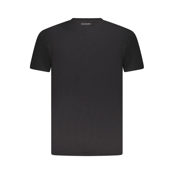 Trussardi Black Cotton Men T-Shirt