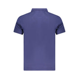 Cavalli Class Blue Cotton Men Polo Shirt