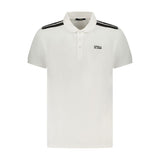 Cavalli Class White Cotton Men Polo Shirt