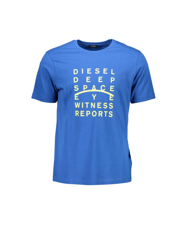 Diesel Blue Cotton Men T-Shirt