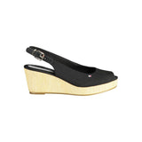 Tommy Hilfiger Tommy Hilfiger Black Leather Women Sandal (Shoe Size Women: EU39/US9, nan: nan, nan: nan)