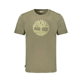 Timberland Green Cotton Men T-Shirt