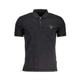Napapijri Napapijri Black Cotton Men Polo Shirt (Italian Size MEN: S, nan: nan, nan: nan)