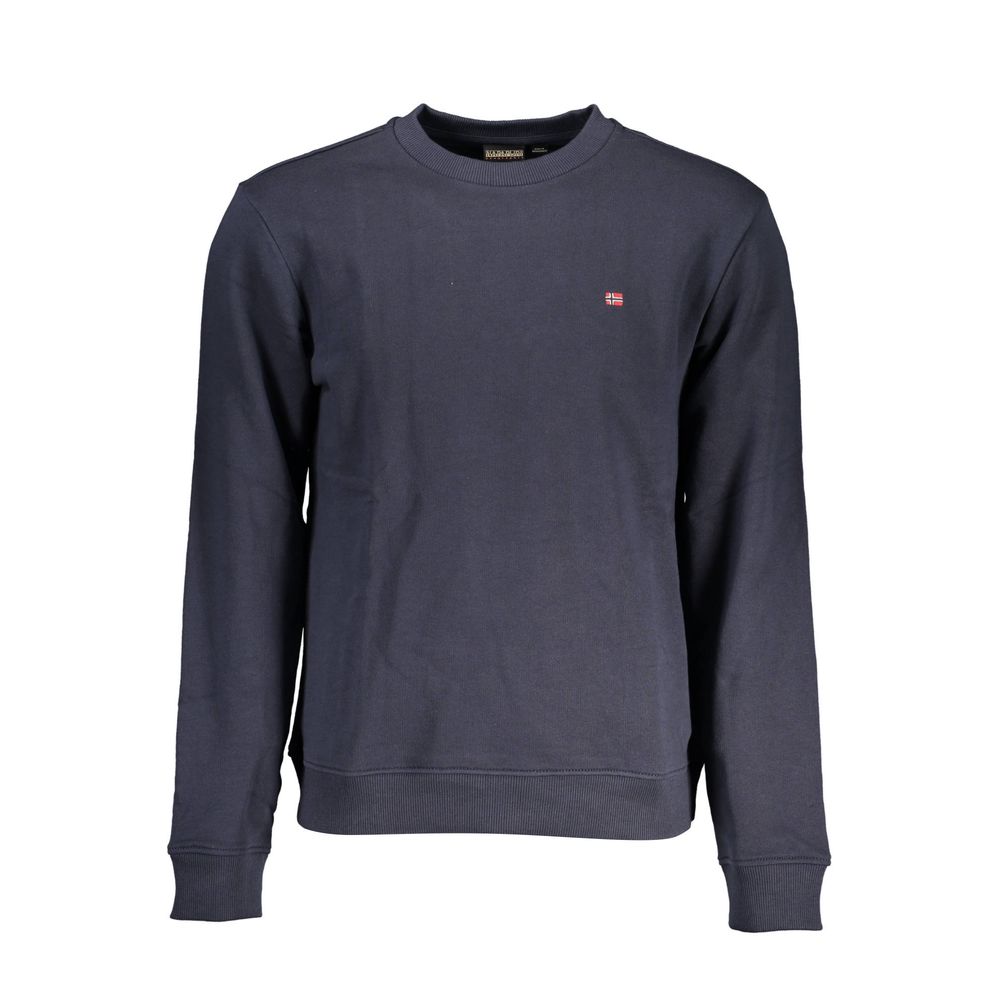 Napapijri Napapijri Blue Cotton Men Sweater (Italian Size MEN: S, nan: nan, nan: nan)
