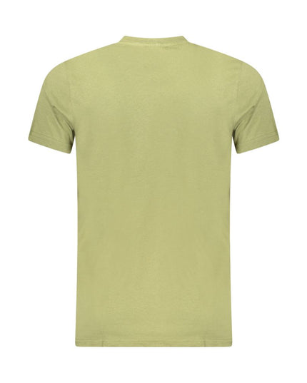 Cavalli Class Green Cotton Men T-Shirt