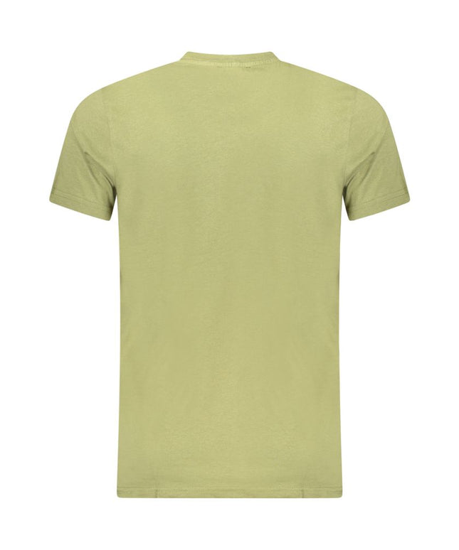 Cavalli Class Green Cotton Men T-Shirt