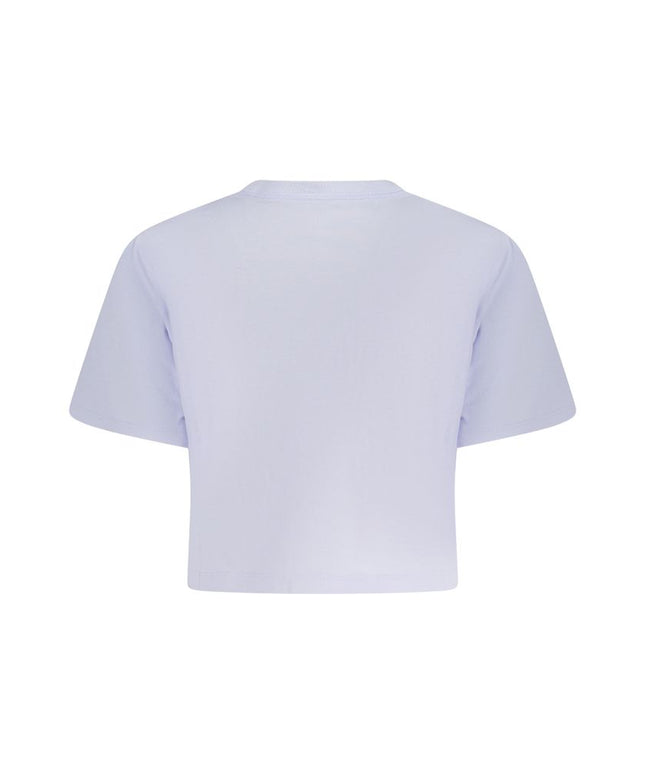 Converse Purple Cotton Women T-Shirt