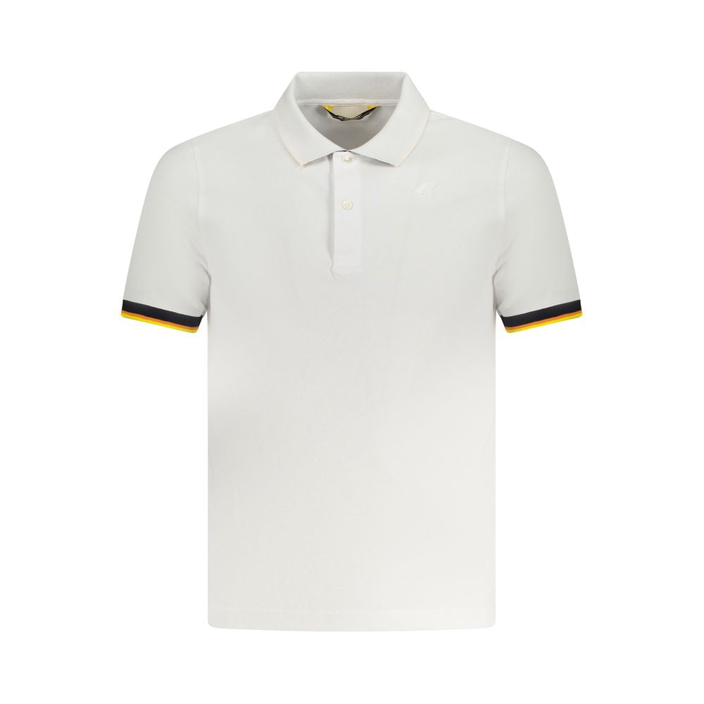 K-WAY K-WAY White Cotton Polo Shirt (Italian Size MEN: S, nan: nan, nan: nan)