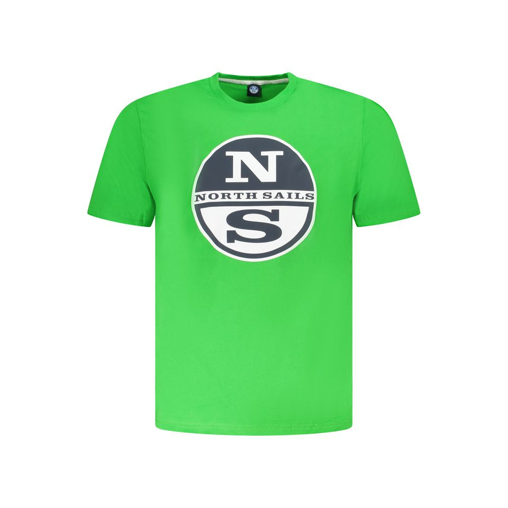 North Sails North Sails Green Cotton Men T-Shirt (Italian Size MEN: S, nan: nan, nan: nan)
