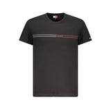 Tommy Hilfiger Black Cotton Men T-Shirt