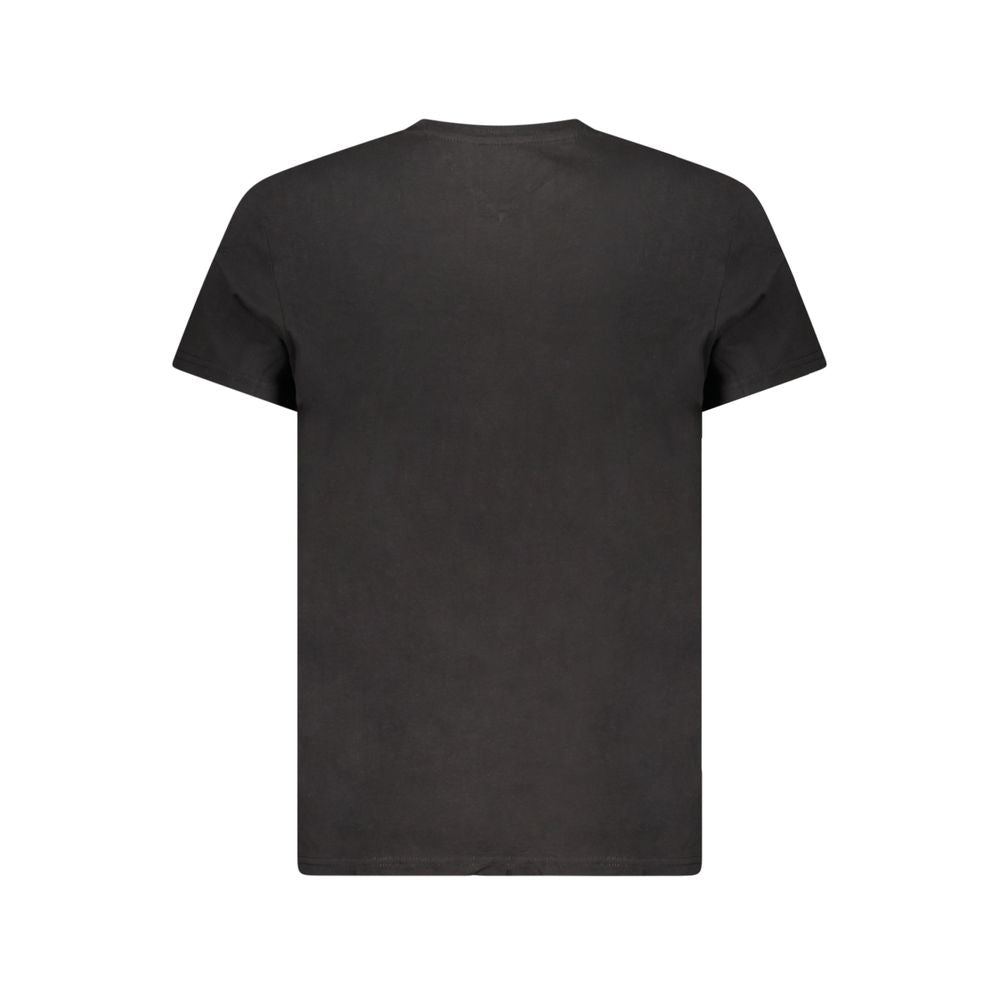 Tommy Hilfiger Black Cotton Men T-Shirt