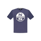 North Sails Blue Cotton Men T-Shirt