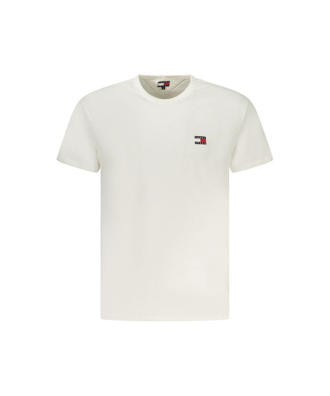 Tommy Hilfiger White Cotton Men T-Shirt