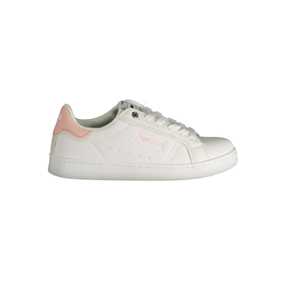 Gas Gas White Polyester Women Sneaker (Shoe Size Women: EU37/US7, nan: nan, nan: nan)