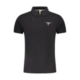 Accademia Militare Black Cotton Polo Shirt