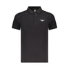 Accademia Militare Black Cotton Polo Shirt