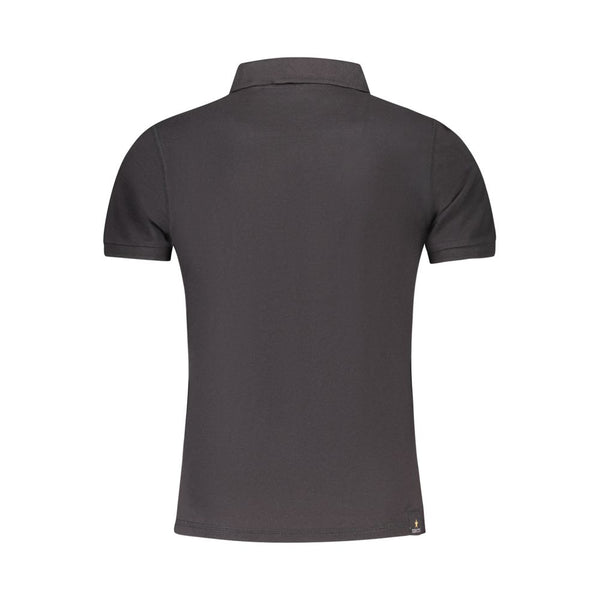 Accademia Militare Black Cotton Polo Shirt