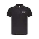 Accademia Militare Black Cotton Polo Shirt