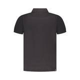 Accademia Militare Black Cotton Polo Shirt