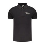 Accademia Militare Black Cotton Polo Shirt