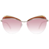 Emilio Pucci Gold Metal & Plastic Sunglasses