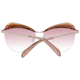 Emilio Pucci Gold Metal & Plastic Sunglasses