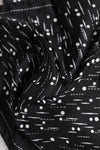 Dolce & Gabbana Black White Printed Square Men Foulard Scarf
