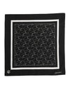 Dolce & Gabbana Black White Printed Square Foulard Scarf
