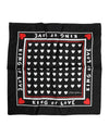 Dolce & Gabbana Black Printed Silk Square Men Foulard Scarf