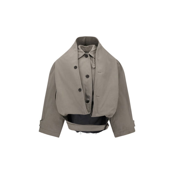 معطف ترنش بغطاء رأس من Balenciaga Reverse