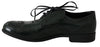 Dolce & Gabbana Green Leather Broque Oxford Wingtip Shoes