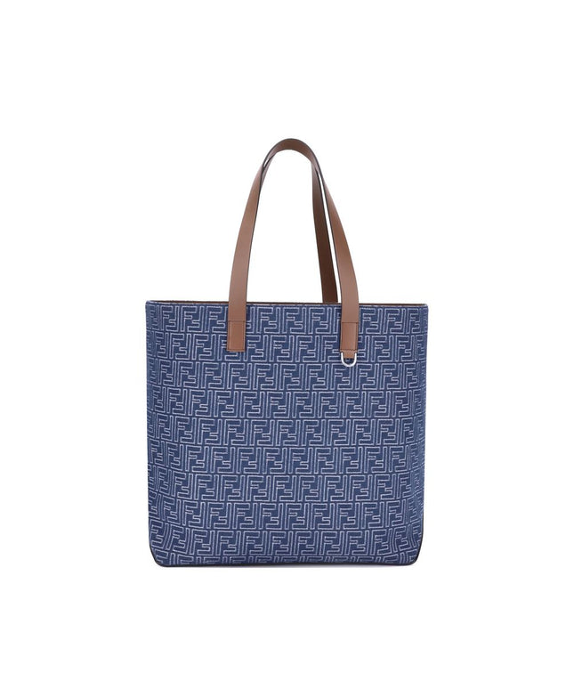 Fendi Embroderied denim Tote Bag