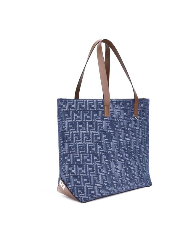 Fendi Embroderied denim Tote Bag