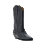 Isabel Marant Black Calf Leather Bos Taurus Ankle Boots
