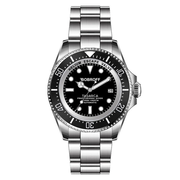 Bobroff Gray Stainless Steel Watch