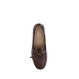 Valentino Garavani Brown Calf Leather Bos Taurus Slip-On Loafers