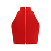 Balmain Bouclé wool crop Top