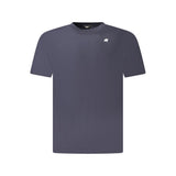 K-WAY K-WAY Blue Cotton Men T-Shirt (Italian Size MEN: M, nan: nan, nan: nan)